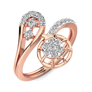 Urban Dazzle Ring-Rose Gold