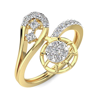 Urban Dazzle Ring-Yellow Gold
