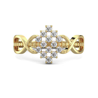 Radiant Mesh Ring-Yellow Gold