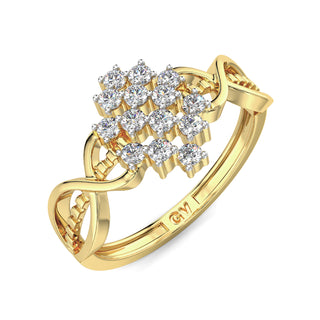 Radiant Mesh Ring-Yellow Gold