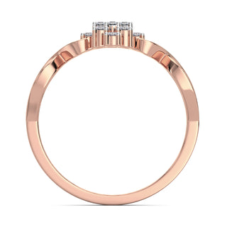 Radiant Mesh Ring-Rose Gold