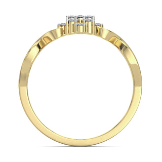 Radiant Mesh Ring-Yellow Gold
