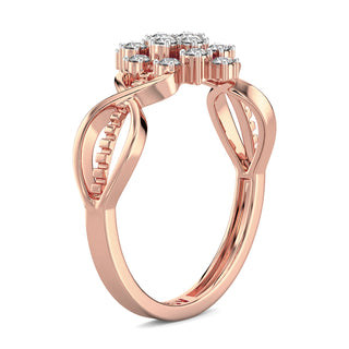 Radiant Mesh Ring-Rose Gold