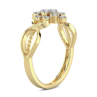 Radiant Mesh Ring-Yellow Gold