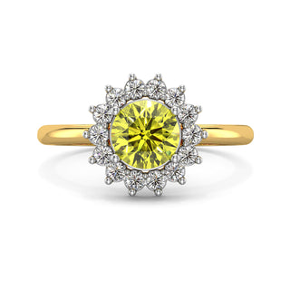 Radiant Yellow Gemstone Ring