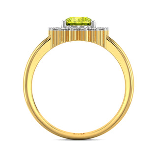 Radiant Yellow Gemstone Ring