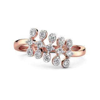 Modern Wimsey Ring-Rose Gold