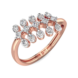 Modern Wimsey Ring-Rose Gold