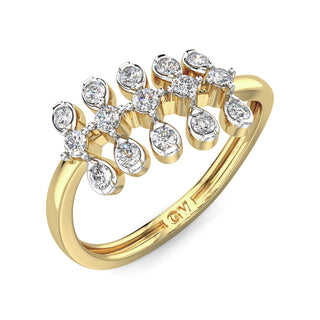 Modern Wimsey Ring-Yellow Gold