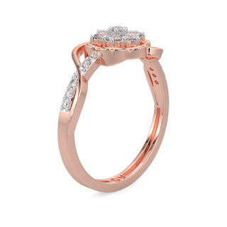Regal Flower Ring-Rose Gold