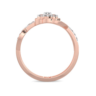 Regal Flower Ring-Rose Gold