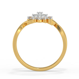 Bloomimg Flower Ring-Yellow Gold
