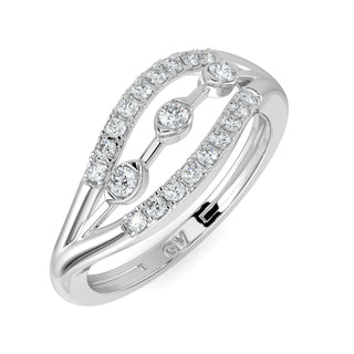 Dew Drop Ring-White Gold