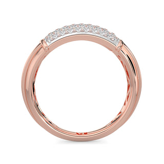 Five Row Diamond Ring-Rose Gold