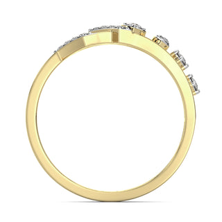 Sunbeam Diamond Band-Yellow Gold