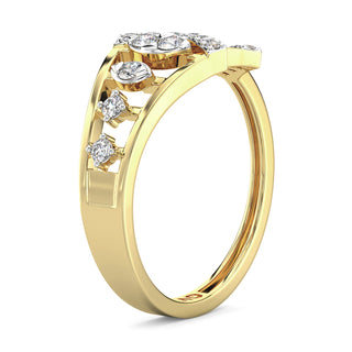 Sunbeam Diamond Band-Yellow Gold