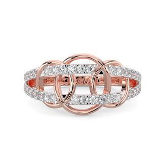 Three Oval Ring-Rose Gold