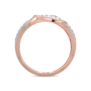 Three Oval Ring-Rose Gold