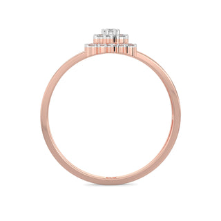 Daisy Diamond Ring-Rose Gold