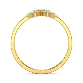 Mirage Mesh Diamond Ring-Yellow Gold
