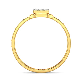 Grace Mesh Diamond Ring-Yellow Gold