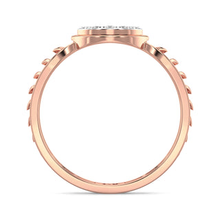 Soft Luster Mesh Diamond Ring-Rose Gold