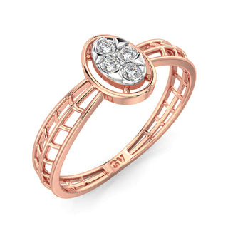 Whisper Diamond Ring-Rose Gold