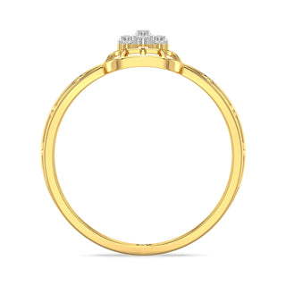 Serenity Mesh Diamond Ring-Yellow Gold