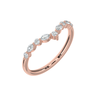 Crown Diamond Band-Rose Gold