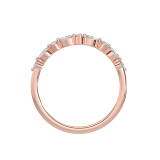 Crown Diamond Band-Rose Gold