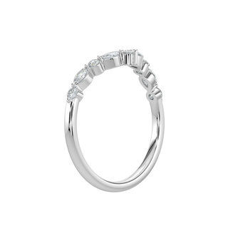 Crown Diamond Band-White Gold