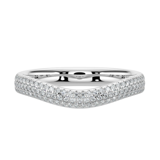 Contour Diamond Band-White Gold