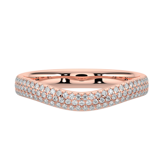 Contour Diamond Band-Rose Gold