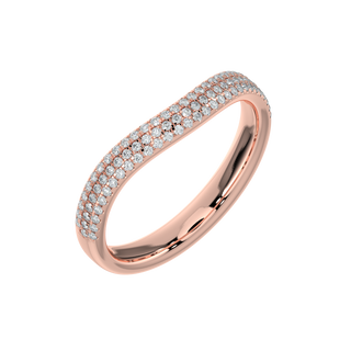 Contour Diamond Band-Rose Gold