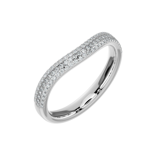 Contour Diamond Band-White Gold