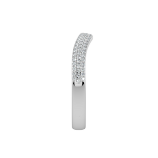 Contour Diamond Band-White Gold