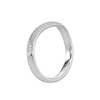 Contour Diamond Band-White Gold