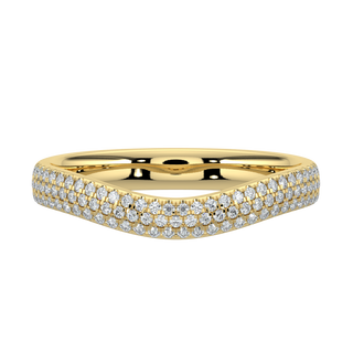 Contour Diamond Band-Yellow Gold
