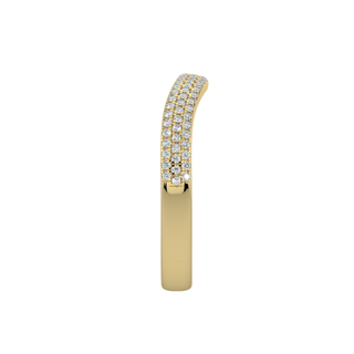Contour Diamond Band-Yellow Gold