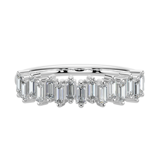 Baguette Diamond Band-White Gold