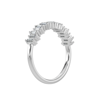 Baguette Diamond Band-White Gold