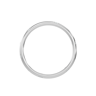 Bezel Set Diamond Band-White Gold