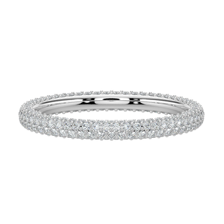 Twinkling Diamond Band-White Gold