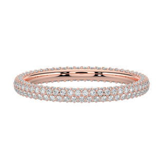 Twinkling Diamond Band-Rose Gold