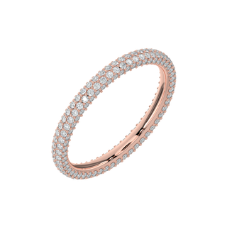 Twinkling Diamond Band-Rose Gold