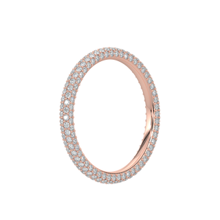 Twinkling Diamond Band-Rose Gold