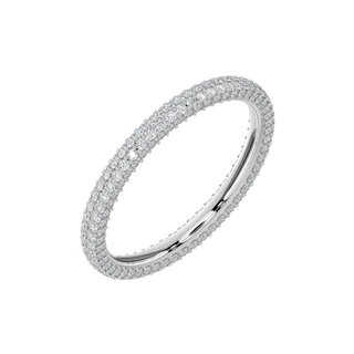 Twinkling Diamond Band-White Gold