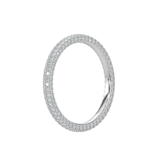 Twinkling Diamond Band-White Gold