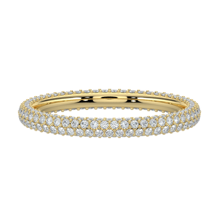 Twinkling Diamond Band-Yellow Gold