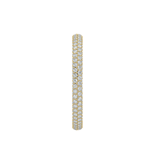 Twinkling Diamond Band-Yellow Gold